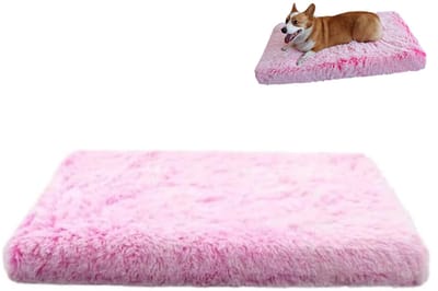 Hondenkussen Orthopedisch Egg Crate Memory Foam Matras Met Afneembare Hoes, Waterdicht en Anti Slip, Voor Bank Bed en Auto, Geschikt voor Kleine Middelgrote Honden Katten,roze 120*80*10cm
