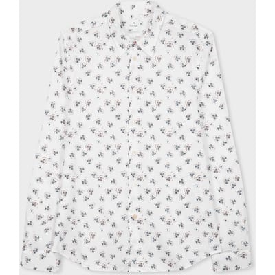 Paul Smith Ls Tailored Fit Shirt White Maat: M | Zakelijke Overhemden Outlet | Heren | Wit