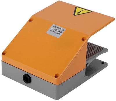 Dailygoods - Voetschakelaar - Voetpedaalschakelaar - Voor zwaar gebruik - Extra groot schild - Duurzaam en veilig - Geschikt voor industriële toepassi...