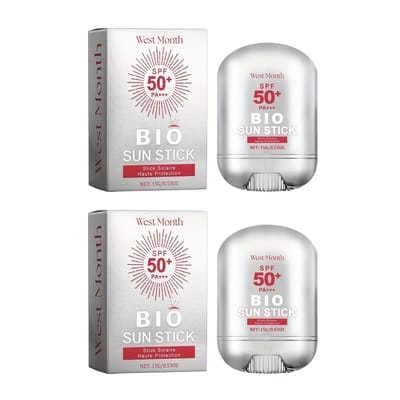 Sunscreen Stick SPF50 (2 Stuks) – Zonnebrand Stick met Niacinamide & Vitamine C Waterbestendig