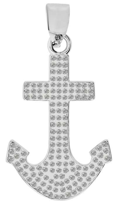 AKZENT Akzent Unisex hanger "Linet" van 925 Sterlingzilver, gerhodineerd, duurzaam