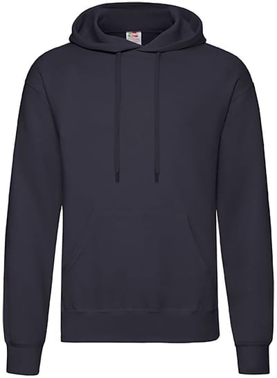Sweatshirt Fruit Of The Loom Classic Capuchon Volwassen Blauw - S