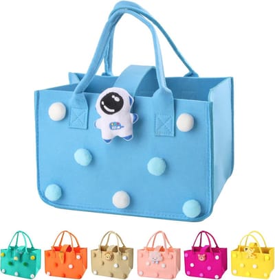 Felt bag 30 x 20 x 18 cm - stevige vilt tas - met handvat - ideaal voor boodschappen - ShopVlot