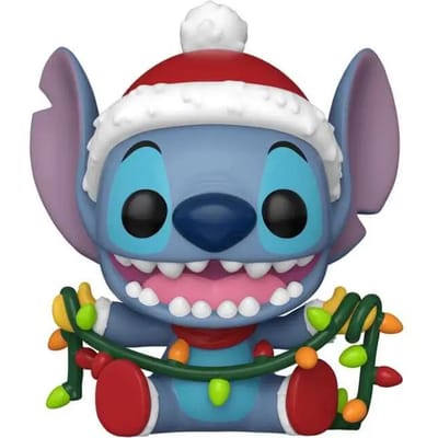 Lilo & Stitch Stitch with Lights (Holiday) vinylfiguur 1504 Funko Pop! meerkleurig