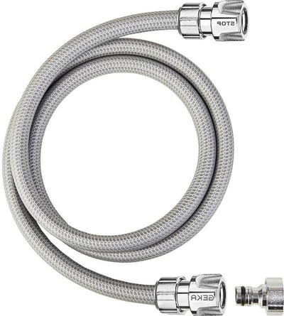 Slangenwagen aansluitset - Waterslanghouder - Tuin bewateren - Universele koppeling - 15 meter - Zilver zwart