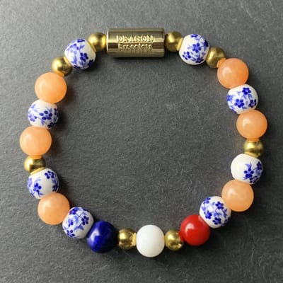 Dragon Bracelets Dames Armband - Nederlands Delftsblauw - Rood - Wit - Blauw - Oranje