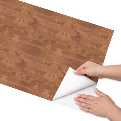 Coloray Meubel Wrap Folie - Bruin Meubelfolie - 50x100 cm - Decoratiefolie Houtstructuur - Meubel Wrap Folie - Rustiek Meubelfolie - Plakfolie Meubels - Keuken decoratie - Texturen