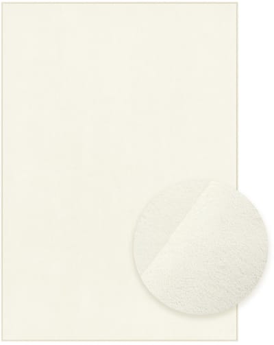 SONGMICS - vloerkleed - 160 x 230 cm - cremewit - laagpolig
