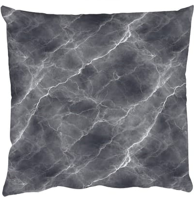 Sierkussens - Kussentjes Woonkamer - 50x50 cm - Donkergrijs - Bliksem - Marmer