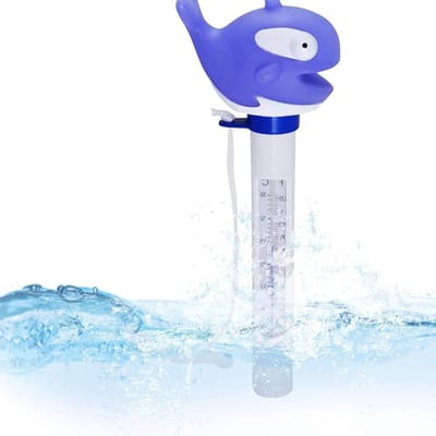 Waterthermometer Zwembad - Watermeter Bad - Watertemperatuur Meten - Waterdicht Ontwerp - 20 Centimeter - Paars