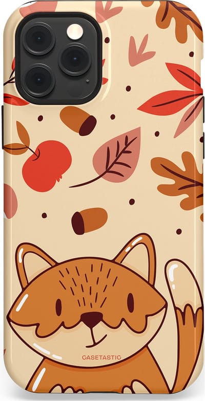 Casetastic hoesje geschikt voor Apple iPhone 12 / Apple iPhone 12 Pro - MagSafe - Dubbellaagse bescherming - Boskat op avontuur - Fashion Case - Zand Terracotta Rood