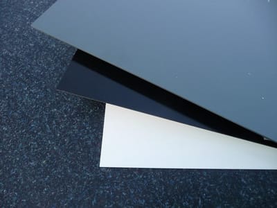 Plaat van hard pvc - Kunststof plaat - Industriële toepassingen - Chemisch bestendig - 1000x495x2mm - Grijs