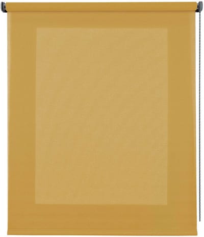 Storesdeco - Doorschijnend rolgordijn, rolgordijnen voor ramen geel 80x250 cm