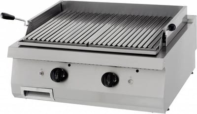 Heavy Duty Lavasteengrill - Dubbel - 70 cm Diep - Gas