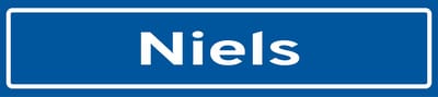 Fotofabriek Straatnaambord Niels | Straatnaambord met naam | Cadeau Niels