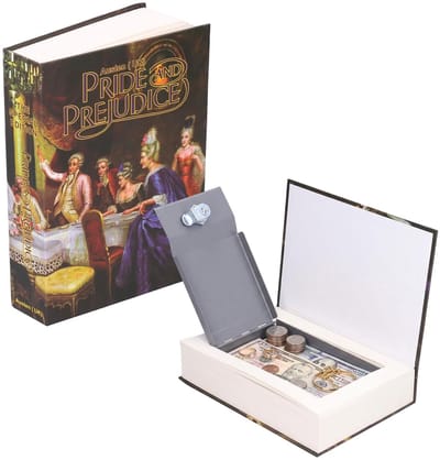 Dailygoods- Boekkluis met Cijferslot - Boek Kluis - Opbergdoos - Verstevigd - 22,1 x 15,2 x 4,6 cm - Voor Geld/Sieraden - Verstopkluis