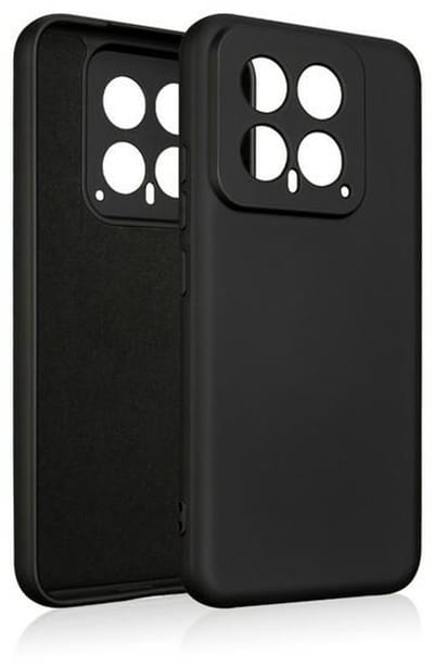Beline Silicone Serie - Beschermhoes voor Xiaomi 14 - Zwart - Hoogwaardige Siliconen - Perfecte Pasvorm - Luxe Stijl