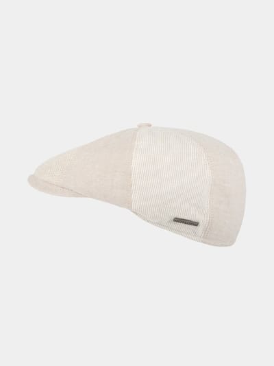 Easton - Katoenen flatcap - Beige