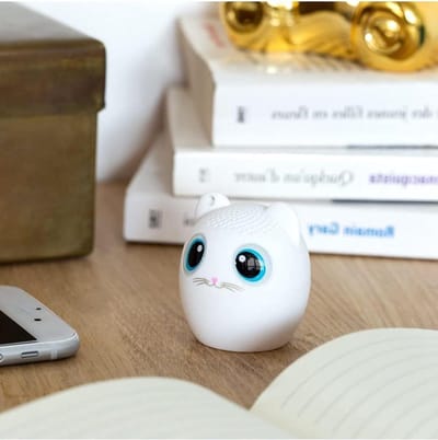 Bluetooth Luidspreker - Draagbare speaker - Muziek luisteren - Activeert telefooncamera - 4.25 cm diameter - Wit