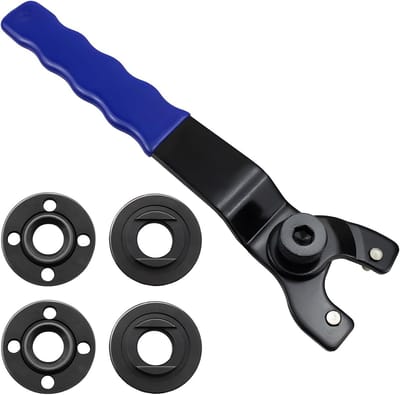Verstelbare Haakse Slijper Sleutel 8-48mm met Inbussleutel voor Binnen- en Buitenkraag, Ideaal voor Reparaties aan Slijpmachines van 4'' tot 9''
