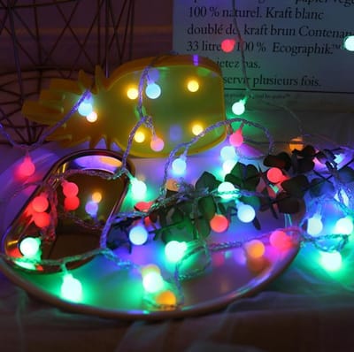 LED Slinger Lichtjes - 3 Meter - 20 Kleine Lampjes - Multicolor - incl. 2x AA batterijen