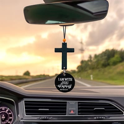 VANDAAG VERZONDEN - Dagelijkse Bijbeltekst Sleutelhanger - Kruis Hout - Christelijk - Jezus - Hanger Auto Autohanger - Kia - Volvo - Toyota - Tesla - Volkswagen - Skoda - BMW