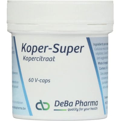 Deba Pharma Koper-Super 1.5mg Kopercitraat 60 Capsules