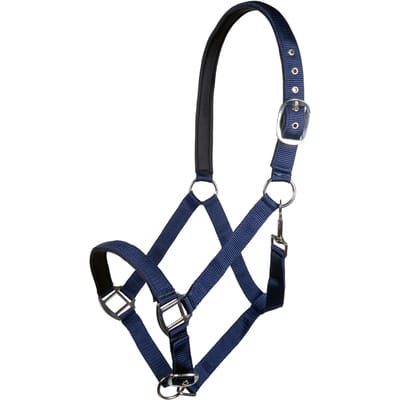 Nylon halster voor paard met zachte voering HKM Charming