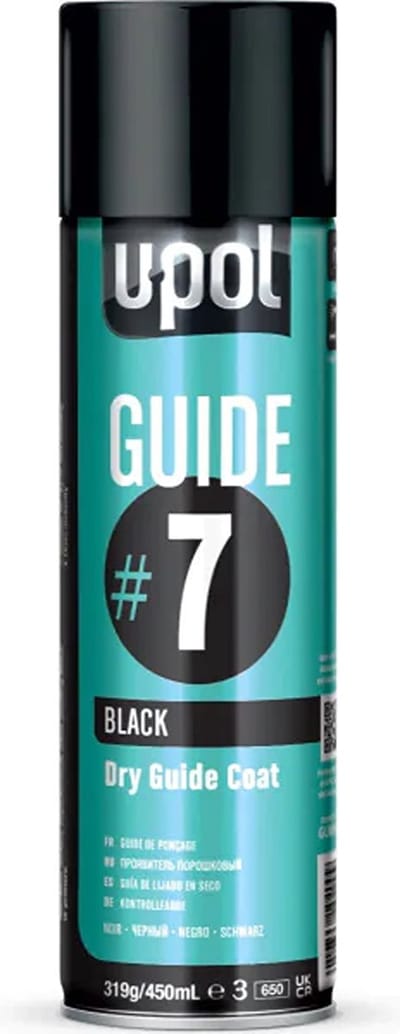 U-POL #7 GUIDE Schuurgids ZWART spuitbus 450ml