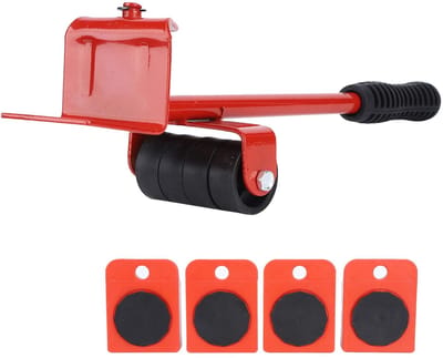 Dailygoods- Meubellifter 150kg - 4 Schuifregelaars - Verstelbare Hoogte - 360° Roterend - IJzer/ABS - Makkelijk en Veilig Verhuizer - Meubelverhuizer