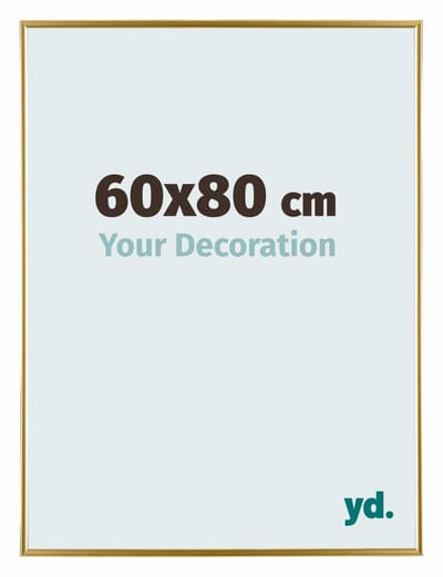 Your Decoration - Fotolijst 60x80 cm - Kunststof - Goud - Evry