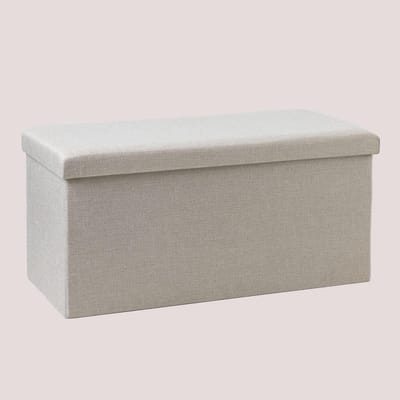 Kofferbank - Opbergbankje - Huis Organiseren - Stijlvolle Opberger - 110 cm - Beige