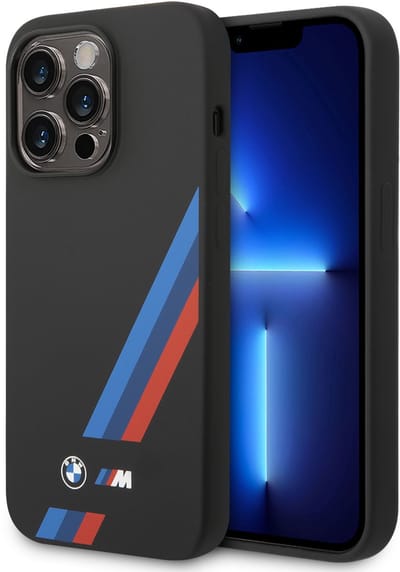 BMW iPhone 14 Pro Backcover hoesje - Zwart