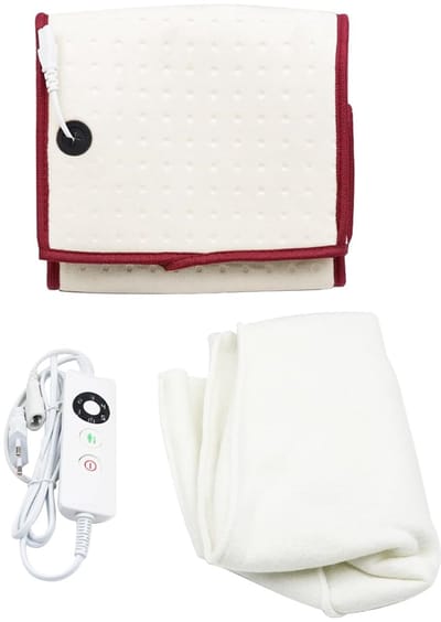 Elektrische Voetenwarmer - Verwarming Pad - Ontspannen Comfort - Snelle Verwarmingstechnologie - 28.7 x 26.2 cm - Wit