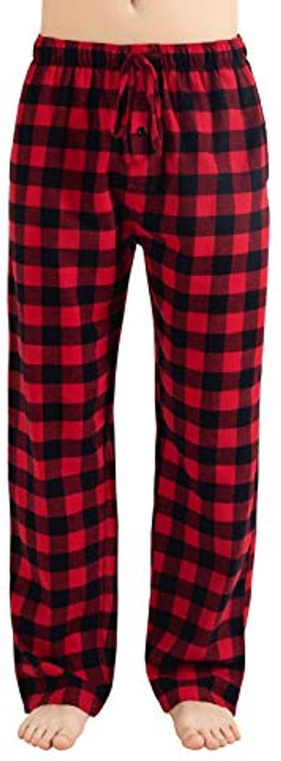 Comfortabele Flanellen Pyjama/Lounge Bottoms voor Heren met Zakken