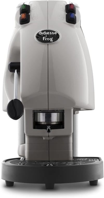 Koffiepadmachine - Padkoffiezetter - Snelle Koffie - Aluminium Body - 22 x 32 x 40 cm - Krijt