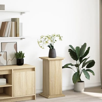 vidaXL - Sokkel - met - opbergruimte - 31x30x60 - cm - bewerkt - hout - sonoma - eiken