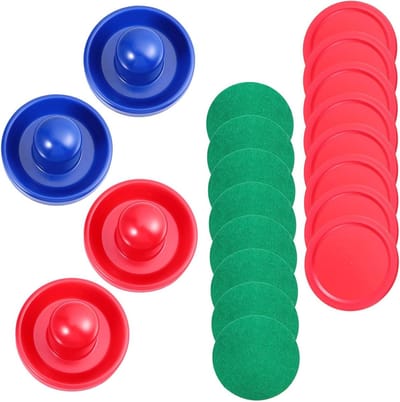 Air Hockey Onderdelen - Pucks en Pushers - Tafelspel Accessoires - Past Standaard Tafels - 9.6 x 9.6 CM