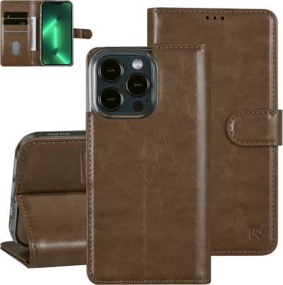 UNIQ Accessory Apple iPhone 13 Pro Goud Boekhoesje met PU Leer Bescherming – Perfecte Bescherming voor uw Telefoon.