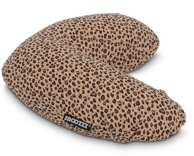 Snoozzz Voedingskussen Small met Fiber vulling en afneembare hoes - Cheetah- 120 cm
