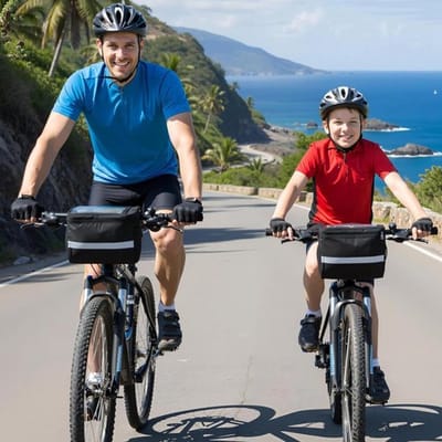 Stuurtas Fiets - Fietstas Stuur - Fietsen Organiseren - Waterdicht Nylon Materiaal - 43 Liter - Meerkleurig