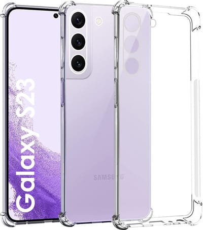 Hoesje voor Samsung Galaxy S23 backcover Shockproof siliconen Transparant