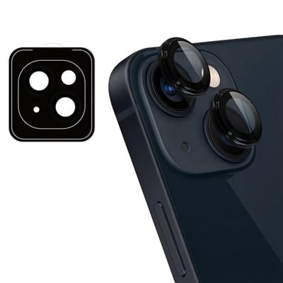 imoshion Camera Lens Protector - Geschikt geschikt voor Apple iPhone 14/ geschikt voor Apple iPhone 14 Plus - 2 Pack - Zwart