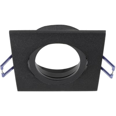 Deko-Light Samsola plafond inbouwlamp, zwart, 9 x 9 cm, metaal