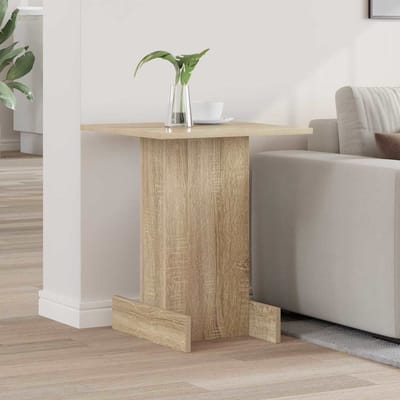vidaXL - Bijzettafel - Sonoma - Eik - 44,5 - x - 45 - x - 55 - cm - Bewerkt - hout