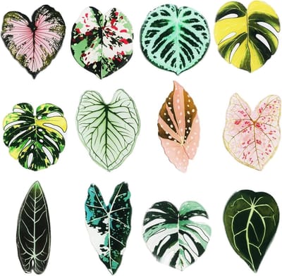 Decoratieve koelkastmagneten met plantmotieven - 12 stuks voor keuken, kantoor en school, perfect cadeau voor plantenliefhebbers