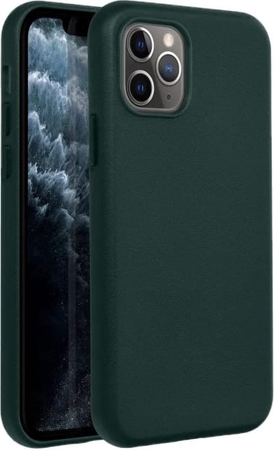 Casify Leren Hoesje geschikt voor MagSafe iPhone 11 Pro Hoesje - Bosgroen
