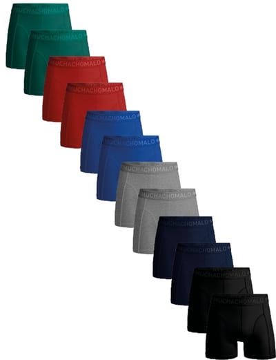 Muchachomalo Boxershort Heren – 12 Pack – 95% Katoen – Heren Ondergoed – Kleding – Stevig Ondergoed – Onderbroeken Heren