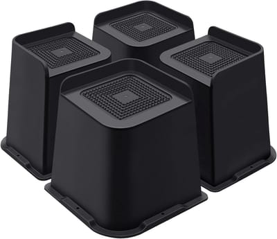 Bedverhogers 15 cm - Meubelverhogers voor bed, bureau, tafel en bank - Ondersteuning tot 5000 lbs (4 stuks)