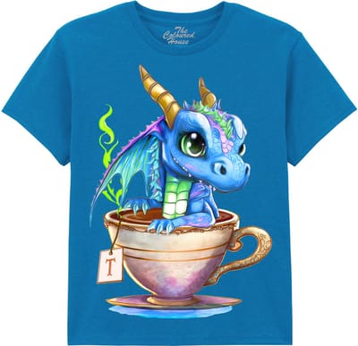 KIDS Draak Hot Tea Dragon The Coloured House KIDS T-shirt XL